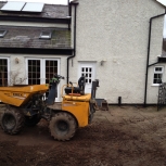 Getting the site ready for excavation